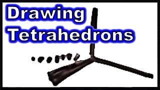 How to Draw Tetrahedrons [upl. by Steinke]