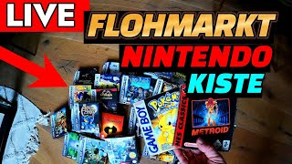 LIVE Flohmarkt Action  Eine Kiste voller Nintendo Gameboy OVP Spiele  Einmaliger Fund  Reselling [upl. by Renner814]