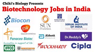 BIOTECHNOLOGY  BIOPHARMA jobs in India Your all problem is one solutionBy Chikis Biology [upl. by Macario]