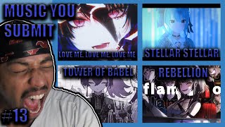 Reacting To VTUBER MUSIC You Submitted 13 [upl. by Htims]