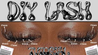 DIY Classic Lash Extensions  Beginners Friendly x Classic Fullset 🫶🏾 [upl. by Nnylyaj781]