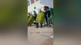 getting my head shaved for St Baldricks 2024 [upl. by Nayr]