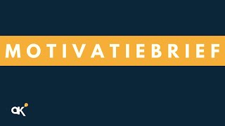 Instructie Motivatiebrief [upl. by Chiarra]