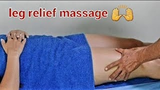 leg relief massage Masaje de descarga en piernas [upl. by Lamar]