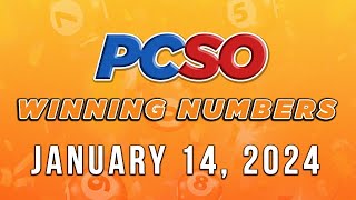 P49M Jackpot Ultra Lotto 658 2D 3D and Superlotto 649  January 14 2024 [upl. by Herculie]