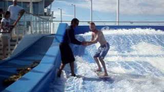 Oasis of the Seas Flowrider [upl. by Kcirted720]