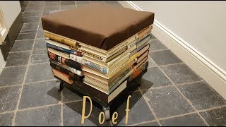 How to make a pouffe from old books  DHZ Poef maken van oude boeken [upl. by Ladnek98]