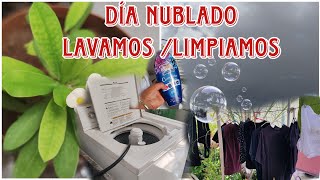 Día muy hermoso nublado ⛅ Lavamos y limpiamos 🧼👗👖 [upl. by Larimore]