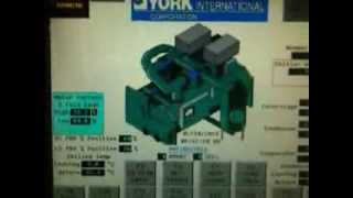 york cyk centrifugal chiller with alen bradley panel [upl. by Necyrb]