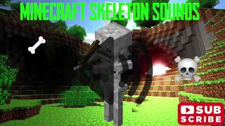 Minecraft ALL Skeleton Sound Effect  1 Hour [upl. by Neitsirk]