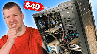 Buying a BROKEN 49 Gaming PC On Facebook Marketplace [upl. by Funda817]