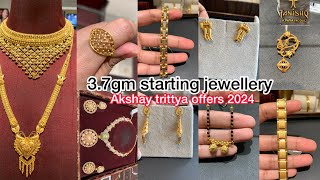 Tanishq Latest Akshay tritiya special gold jewelley designs with price tanishq gold jewellery [upl. by Nairolf]