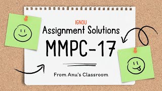 MMPC 017 Assignment Solutions for January 2024 Batch [upl. by Niamert]