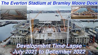 Bramley Moore Dock Stadium Time Lapse July 2021  December 2022 [upl. by Ayekal795]