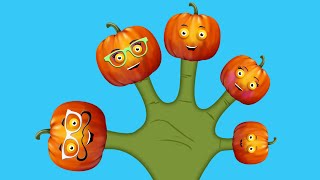 The Finger Family Pumpkin Family Nursery Rhyme  Pumpkin Finger Family Songs [upl. by Ailime702]