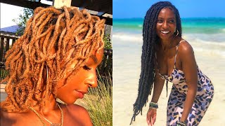 How to Natural Looking Faux Locs over Real Locs Easy Protective Styling for locs iamLindaElaine [upl. by Ardelia]