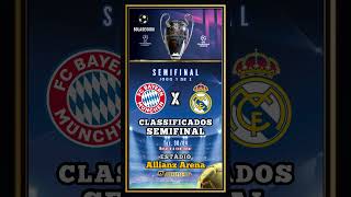 🟢 BAYERN X REAL MADRID  CLASSIFICADOS PRA SEMIFINAL DA CHAMPIONS LEAGUE 2324 championsleague [upl. by Odelia50]