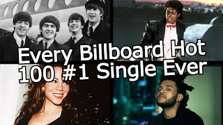 Every Billboard Hot 100 1 Single Ever 19582023 REMASTERED VERSION IN DESCRIPTION [upl. by Nerac]