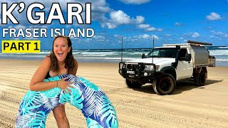 Fraser Island camping 4x4 sand driving fishing and swimming Eli Creek [upl. by Llertnad]