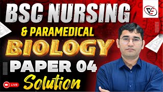 BIOLOGY PYQ SOLUTION FOR BSC NURSNIG  PARAMEDICAL  PHARMACY  ALL STATES  BY VIJAY SIR [upl. by Weatherley811]