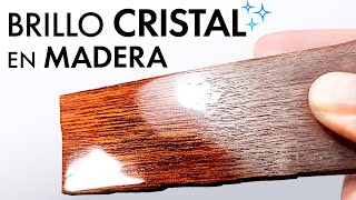 TRUCO Haz BRILLAR la MADERA como el Cristal💎Barniz Brillante de CIANOACRILATO para pequeñas piezas [upl. by Celestina]