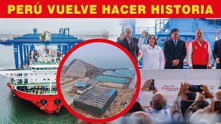 Puerto de Chancay recibe primer lote de 5 grúas [upl. by Buroker]