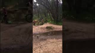 Old mountain bike fall in puddle😱😱 [upl. by Akemed]