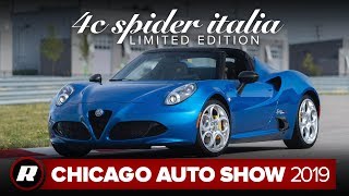 2020 Alfa Romeo 4C Spider Italia will be an uncommon sight  Chicago 2019 [upl. by Mudenihc]