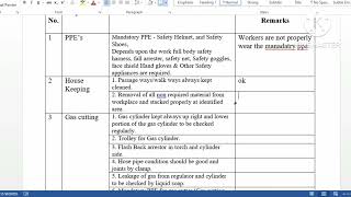 Filled Daily Observation Report Health and Safety filled check listHow to write observation report [upl. by Clerk]