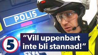 Polis får hjälp av medborgare att ta fast kriminell  Trafikpoliserna  Kanal 5 Sverige [upl. by Blumenfeld]