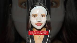 Viral Korean Overnight Collagen Sheet Mask😱 Biodance Collagen Sheet Mask youtubeshorts shorts [upl. by Gemma]