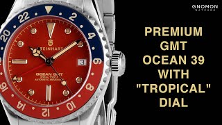 Steinhart Ocean 39 Vintage GMT Premium Red Ceramic [upl. by Enelyad]