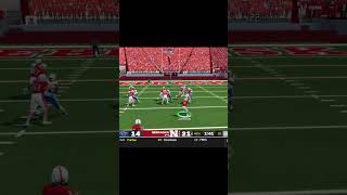 Excellent blocking for Rahmir Johnson from Nebraska NCAA 14 Football Revamped [upl. by Lindsley]