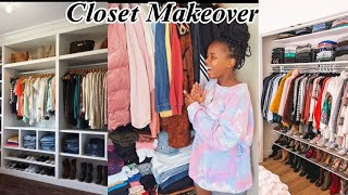 Closet makeover 💕✨️ Bedsitter closet makeover on a budget [upl. by Ivad]