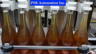 PSR Automation Inc Counter Pressure Filling Machine with Sparkling Wine [upl. by Ennovi]