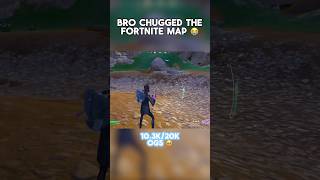 Bro chugged the map 💀 fortnite fortnitefunny gaming shorts [upl. by Innis]