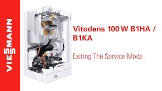 How to exit service mode on a Vitodens 100W B1HA  B1KA [upl. by Lledyl653]