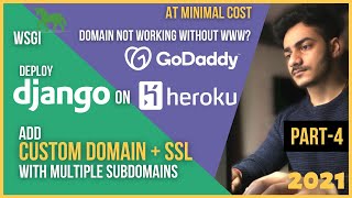 Custom domain on Heroku for Django with SSL Certificate  Deploy Django on Heroku  Part 4 [upl. by Parrie252]