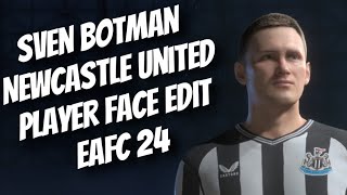 Sven Botman Player face creation EAFC 24 [upl. by Smiley]