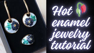 Hot cloisonné enamel jewelry tutorial [upl. by Aydidey]