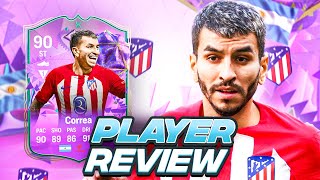 5⭐5⭐ 90 ULTIMATE BIRTHDAY EVOLUTION CORREA PLAYER REVIEW  FC 24 Ultimate Team [upl. by Avert32]