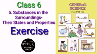 5 Substances in the surrounding Their states and properties Exercise 6th Science chapter 5 Exercise [upl. by Kannav515]