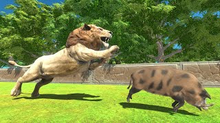 Who Can Get The Escaping Pig Animal Revolt Battle Simulator [upl. by Abel]