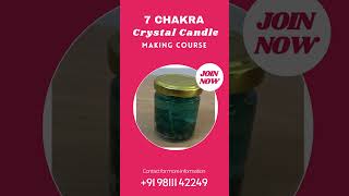 7 Chakra Candle with Crystal amp Essential Oil short shorts viralshorts viral [upl. by Noroj]