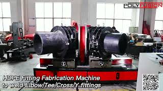 HDPE Fitting Fabrication MachineElbowTeeCrossY fittingsМашина для изготовления фитингов HDPE [upl. by Mac]