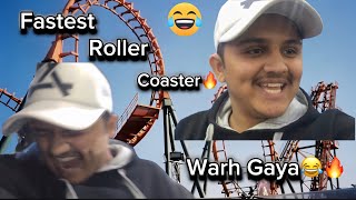 Fastest Roller Coaster😂🔥 Enjoying In Karachi Oneder Land❤️  Bhout Maza Aya😍 [upl. by Riobard651]