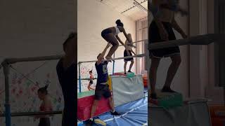 Verticale sullo staggio alto per Jemi❤️😍🚀 gym team acrobatics gymmotivation love sports [upl. by Rauscher]