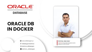 ORALCE DATABASE DOCKER YORDAMIDA ISHGA TUSHURISH  ORACLE DATABASE FREE VERSION RUN IN DOCKER [upl. by Adallard652]