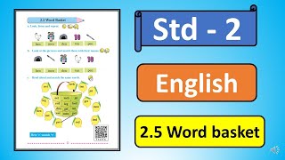 Std 2  English  25 Word Basket [upl. by Aderb]