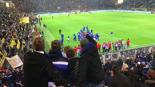 44 im RevierDerby  So feierte der Schalker Anhang in Dortmund [upl. by Hsekar190]